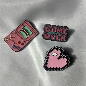 3 Video Game Themed Pins
